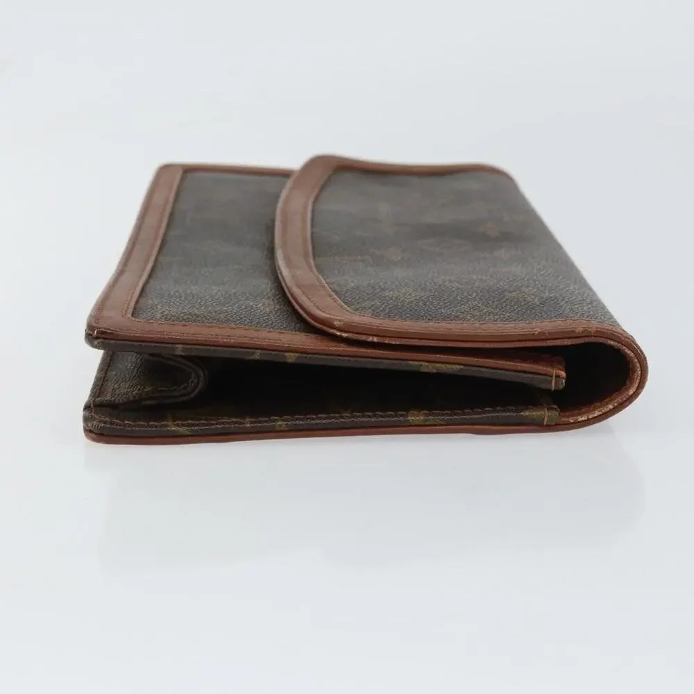 Louis Vuitton Monogram Pochette Dam GM Clutch Bag Brown